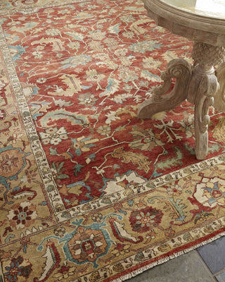 Exquisite Rugs Antique Weave Serapi 9745 Rust/Gold Area Rug Pile Image
