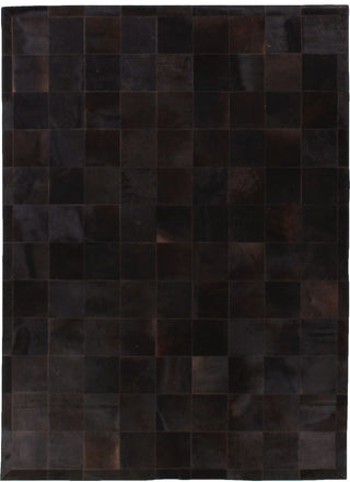 Exquisite Rugs Natural Hide 9753 Black Area Rug main image