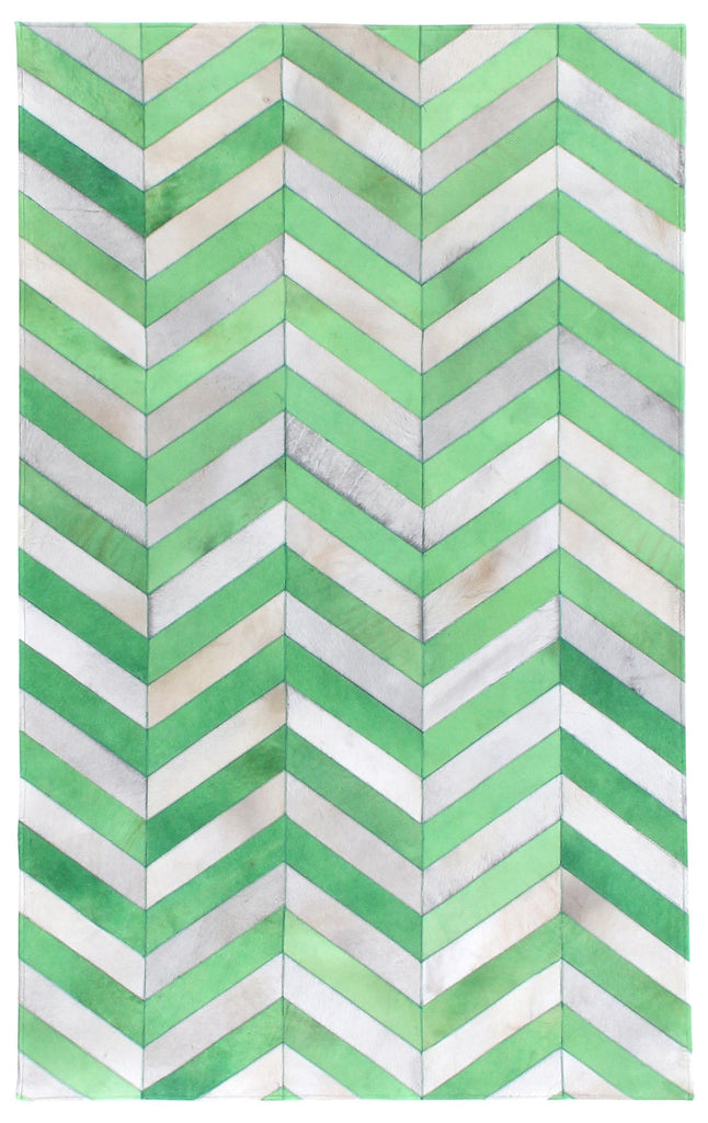 Exquisite Rugs Natural Hide 9759 White/Green Area Rug main image