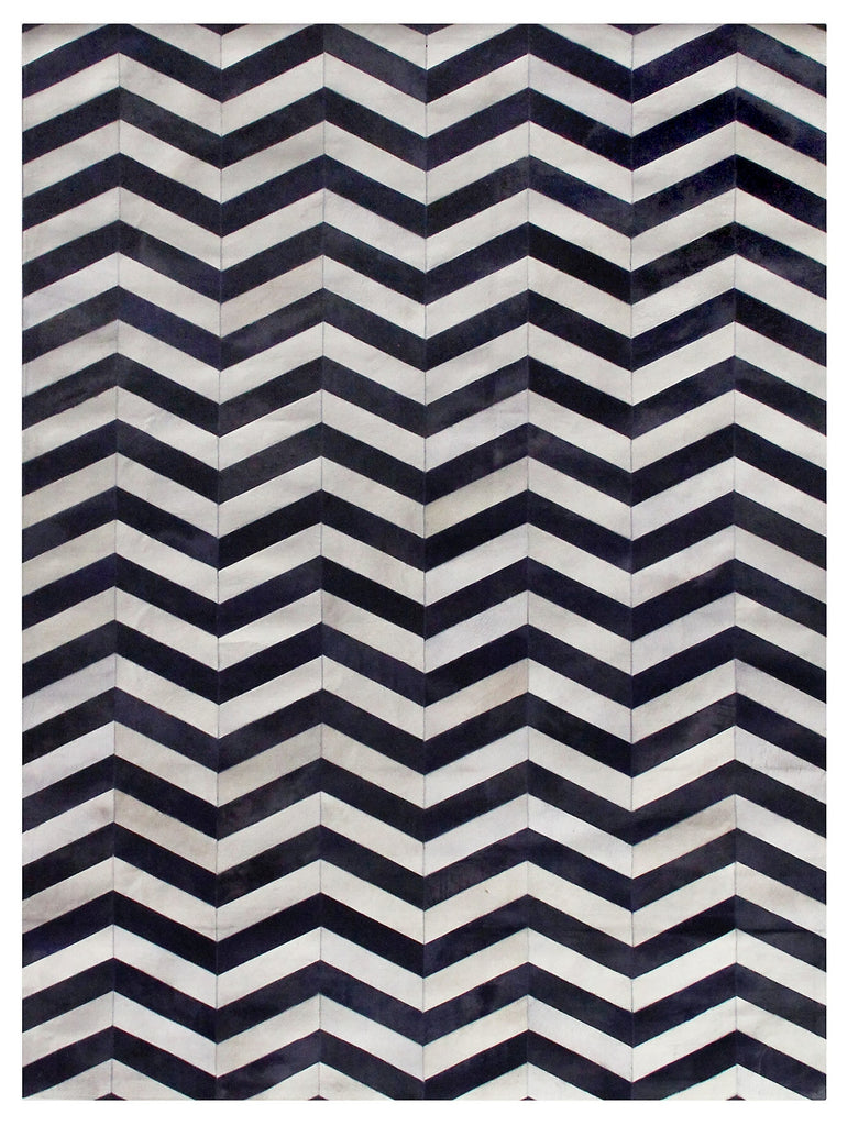 Exquisite Rugs Natural Hide 9766 Ivory/Ink Area Rug main image