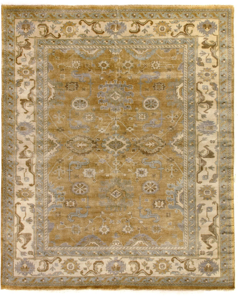 Exquisite Rugs Antique Weave Oushak 9782 Gold/Ivory Area Rug main image