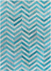 Exquisite Rugs Natural Hide 9783 Turquoise Area Rug main image