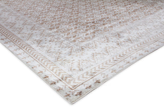Exquisite Rugs Antique Weave Bamboo 9800 Beige Area Rug Corner Image
