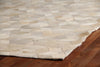 Exquisite Rugs Natural Hide 9816 Ivory Area Rug Corner Image