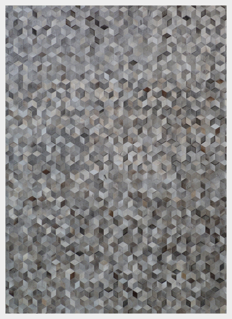 Exquisite Rugs Natural Hide 9817 Silver Area Rug main image