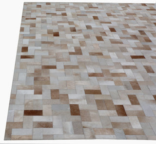 Exquisite Rugs Natural Hide 9819 Ivory Area Rug Closeup Image
