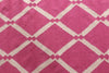 Exquisite Rugs Flatweave 9830 Pink Area Rug Corner Image