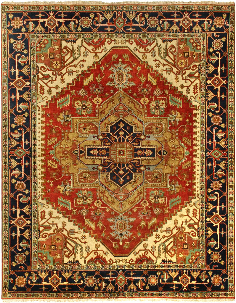 Exquisite Rugs Antique Weave Serapi 9831 Rust/Navy Area Rug main image