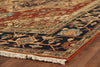Exquisite Rugs Antique Weave Serapi 9831 Rust/Navy Area Rug Corner Image