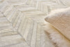 Exquisite Rugs Natural Hide 9904 Silver Area Rug Lifestyle Image Feature