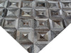 Exquisite Rugs Natural Hide 9933 Silver Area Rug Corner Image