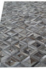 Exquisite Rugs Natural Hide 9933 Silver Area Rug Closeup Image