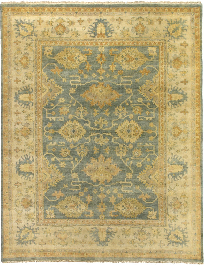 Exquisite Rugs Antique Weave Oushak 9934 Cobalt/Ivory Area Rug main image