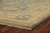 Exquisite Rugs Antique Weave Oushak 9934 Cobalt/Ivory Area Rug Corner Image