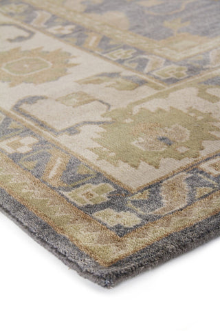 Exquisite Rugs Antique Weave Oushak 9936 Ivory/Cobalt Area Rug Corner Image