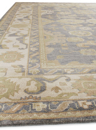 Exquisite Rugs Antique Weave Oushak 9936 Ivory/Cobalt Area Rug Closeup Image