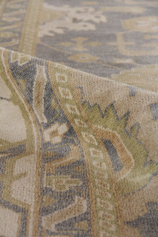 Exquisite Rugs Antique Weave Oushak 9936 Ivory/Cobalt Area Rug Lifestyle Image Feature