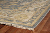 Exquisite Rugs Antique Weave Oushak 9936 Ivory/Cobalt Area Rug 