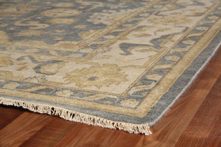 Exquisite Rugs Antique Weave Oushak 9936 Ivory/Cobalt Area Rug 