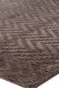 Exquisite Rugs Demani 9946 Brown Area Rug Corner Image
