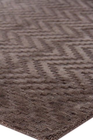 Exquisite Rugs Demani 9946 Brown Area Rug Corner Image
