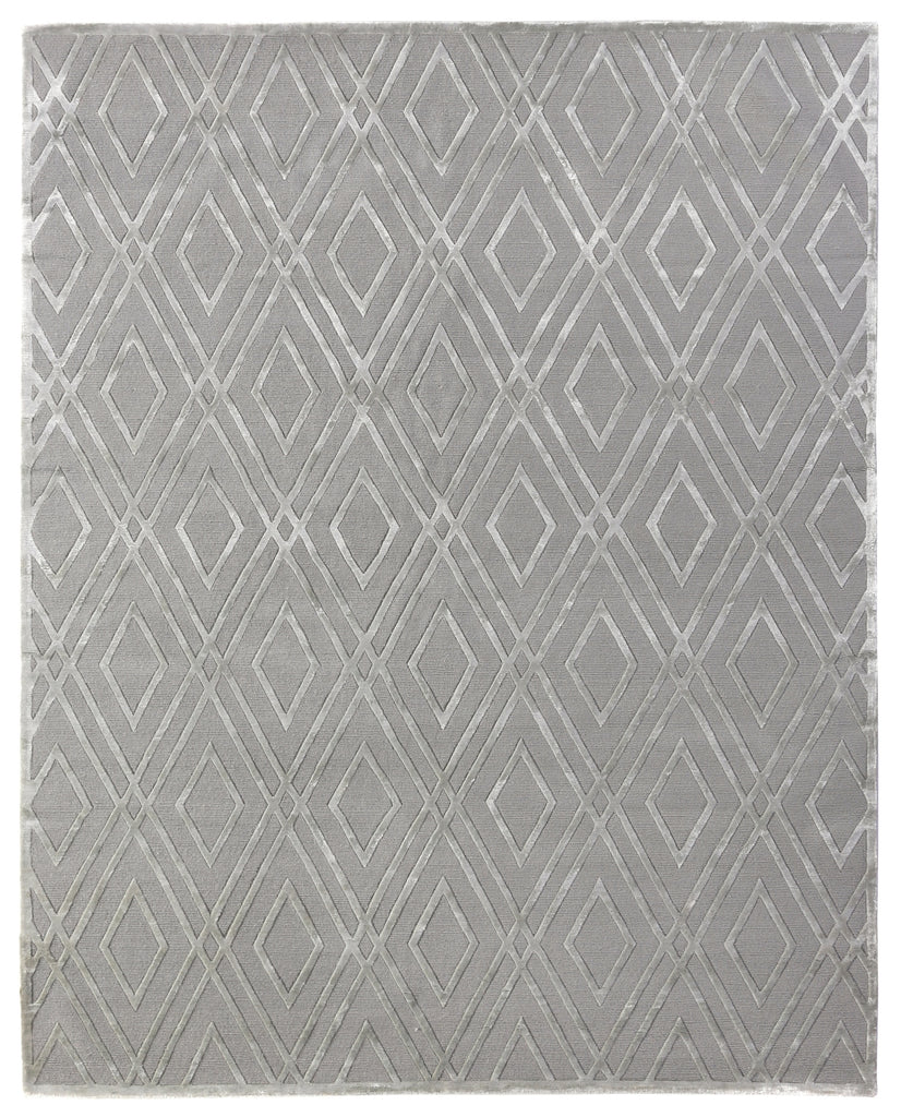 Exquisite Rugs Metro Velvet 9958 Silver Area Rug by The Met main image
