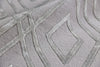 Exquisite Rugs Metro Velvet 9958 Silver Area Rug by The Met Closeup Image