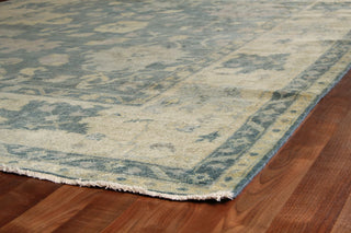 Exquisite Rugs Antique Weave Oushak 9969 Blue/Ivory Area Rug Corner Image
