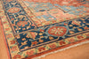 Exquisite Rugs Antique Weave Serapi 9971 Rust/Blue Area Rug Corner Image