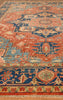 Exquisite Rugs Antique Weave Serapi 9971 Rust/Blue Area Rug Closeup Image