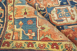 Exquisite Rugs Antique Weave Serapi 9971 Rust/Blue Area Rug Pile Image