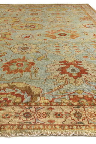 Exquisite Rugs Antique Weave Serapi 9973 Light Blue/Ivory Area Rug Closeup Image
