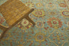 Exquisite Rugs Antique Weave Serapi 9973 Light Blue/Ivory Area Rug Lifestyle Image Feature