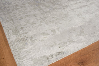 Exquisite Rugs Antique Weave Bamboo 9980 Silver Area Rug Corner Image