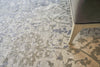 Exquisite Rugs Antique Weave Bamboo 9980 Silver Area Rug Lifestyle Image Feature