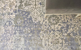 Exquisite Rugs Antique Weave Bamboo 9980 Silver Area Rug Detail Image