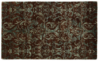 Exquisite Rugs Metro Velvet EA012 Brown/Blue Area Rug main image
