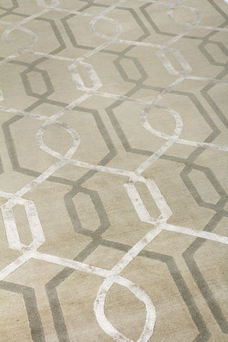 Exquisite Rugs Milano Velvet EA025 Ivory Area Rug Detail Image