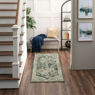 Karastan Marash Ezine Blue Area Rug 