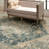 Karastan Marash Ezine Blue Area Rug Lifestyle Image Feature