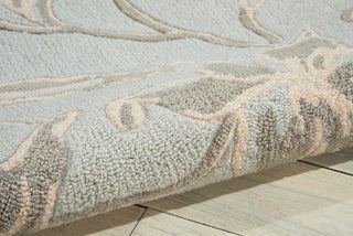Nourison Fantasy FA01 Aqua Area Rug Corner Image