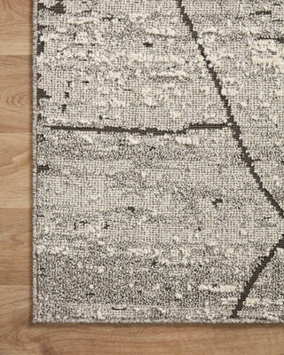 Loloi II Fabian FAB-04 Grey/Charcoal Area Rug Corner Image