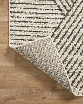 Loloi II Fabian FAB-06 Charcoal/Ivory Area Rug Backing Image