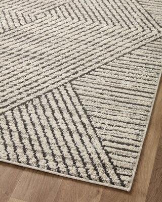 Loloi II Fabian FAB-06 Charcoal/Ivory Area Rug Angle Image