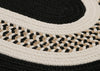 Colonial Mills Flowers Bay FB41 Black Area Rug Closeup Image