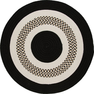 Colonial Mills Flowers Bay FB41 Black Area Rug Round Main Image