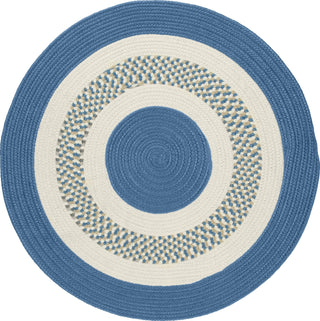 Colonial Mills Flowers Bay FB51 Blue Area Rug Round Main Image