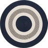 Colonial Mills Flowers Bay FB52 Navy Area Rug Round Main Image