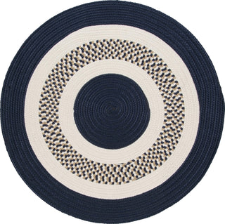 Colonial Mills Flowers Bay FB52 Navy Area Rug Round Main Image