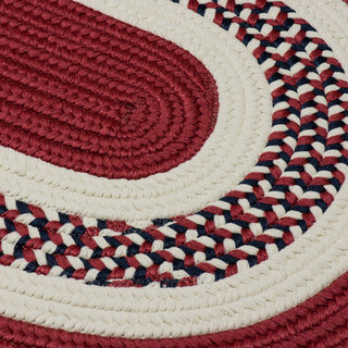 Colonial Mills Flowers Bay FB70 Patriot Red Area Rug Closeup Image